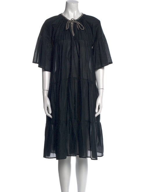 Merlette Crew Neck Midi Length Dress