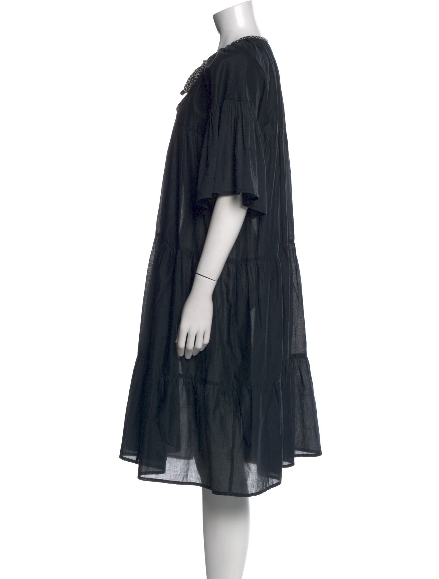 Merlette Crew Neck Midi Length Dress