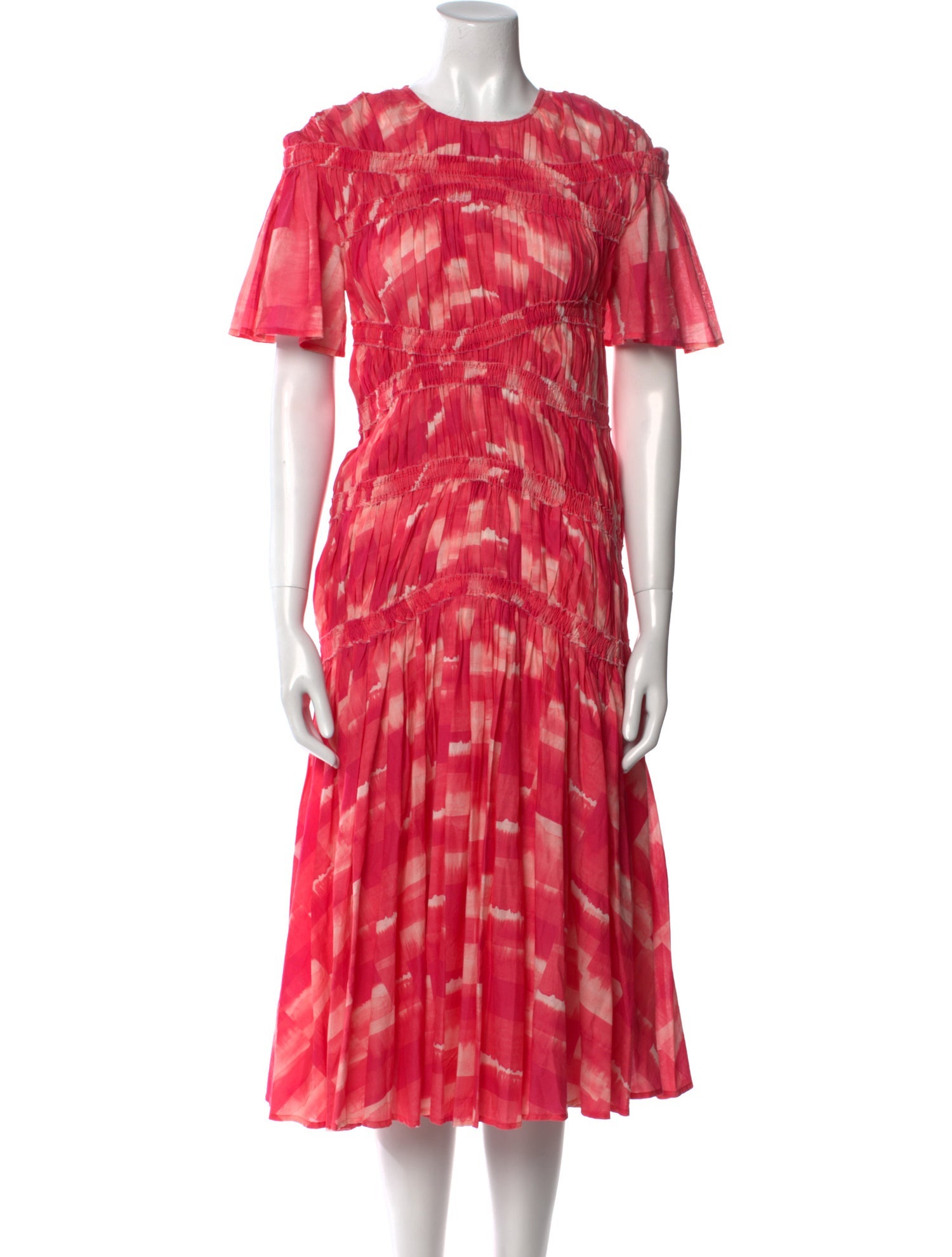 Merlette Tie-Dye Print Midi Length Dress