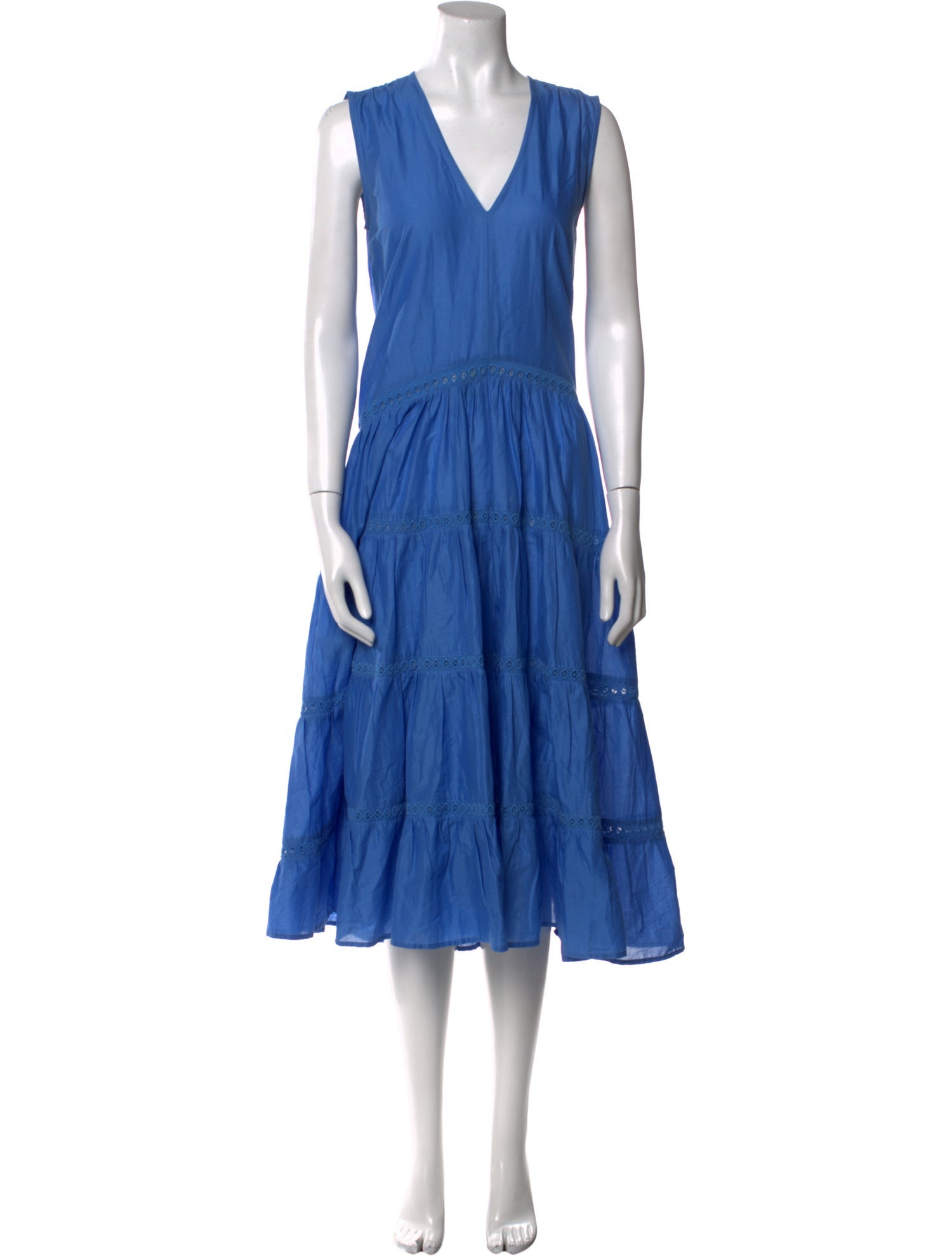 Merlette V-Neck Midi Length Dress