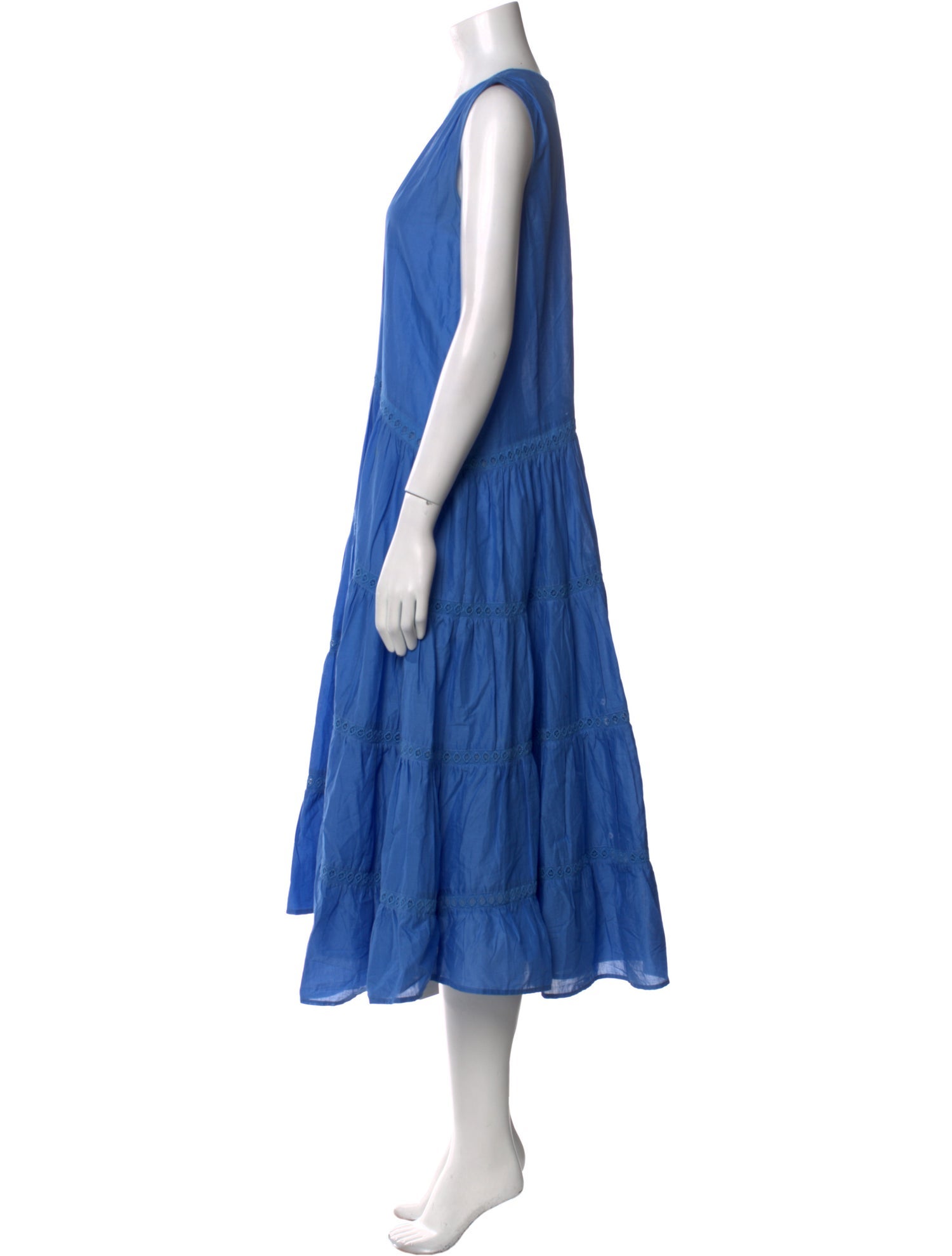 Merlette V-Neck Midi Length Dress