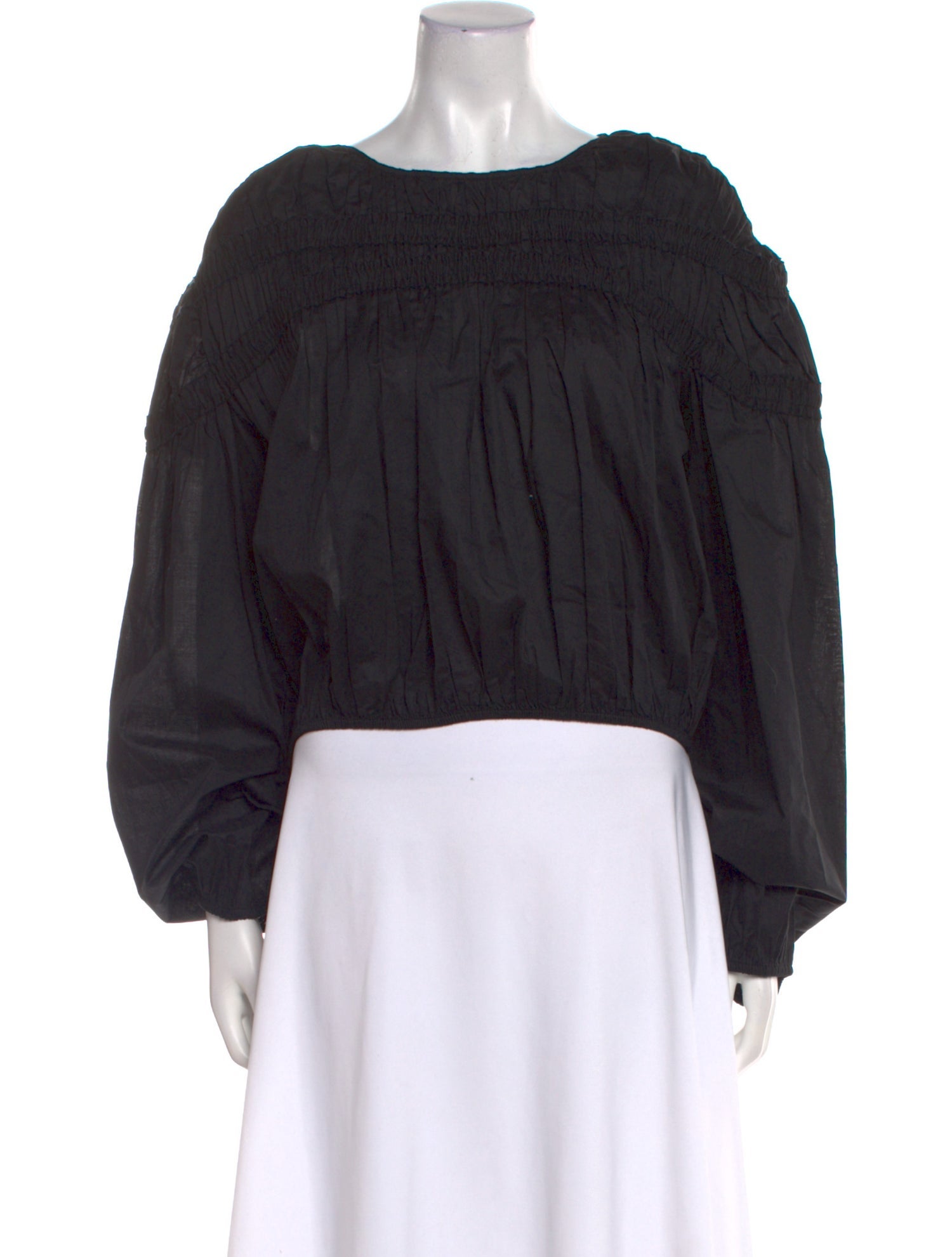 Merlette Bateau Neckline Long Sleeve Crop Top w/ Tags