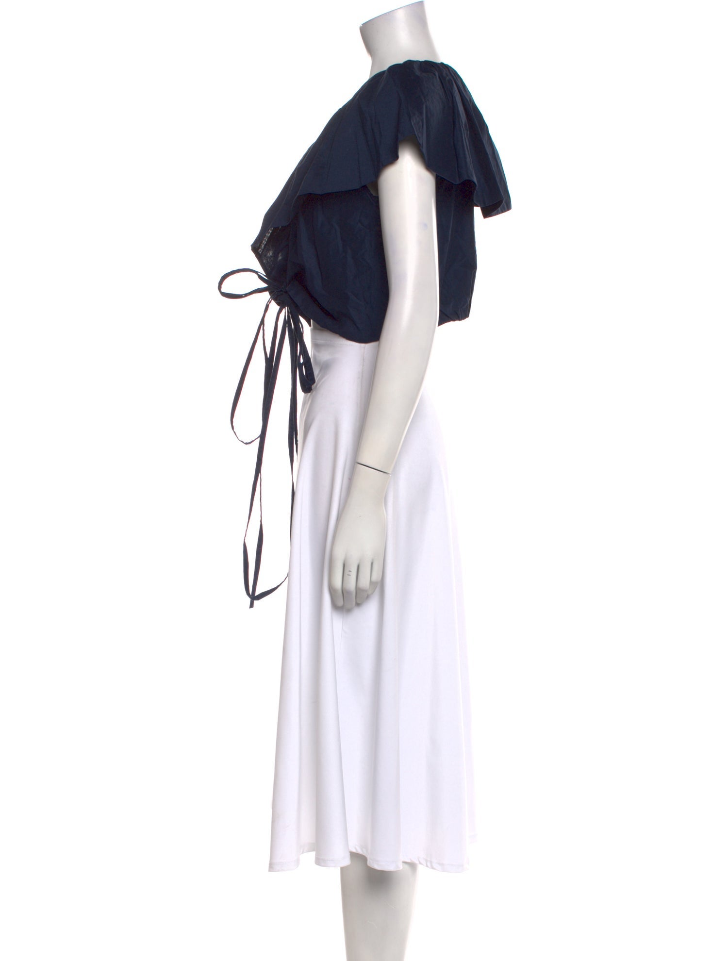 Merlette V-Neck Short Sleeve Crop Top