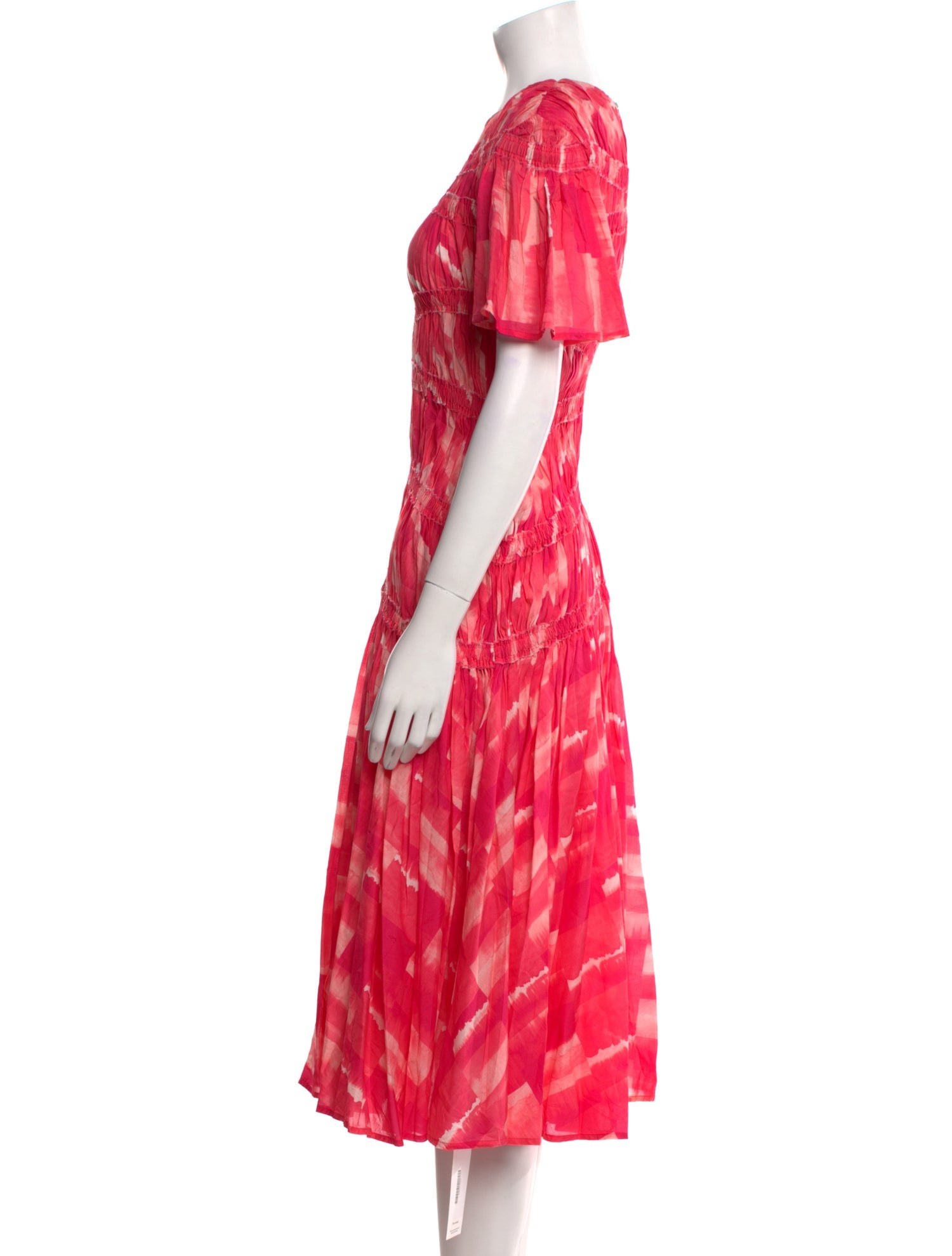 Merlette Tie-Dye Print Midi Length Dress
