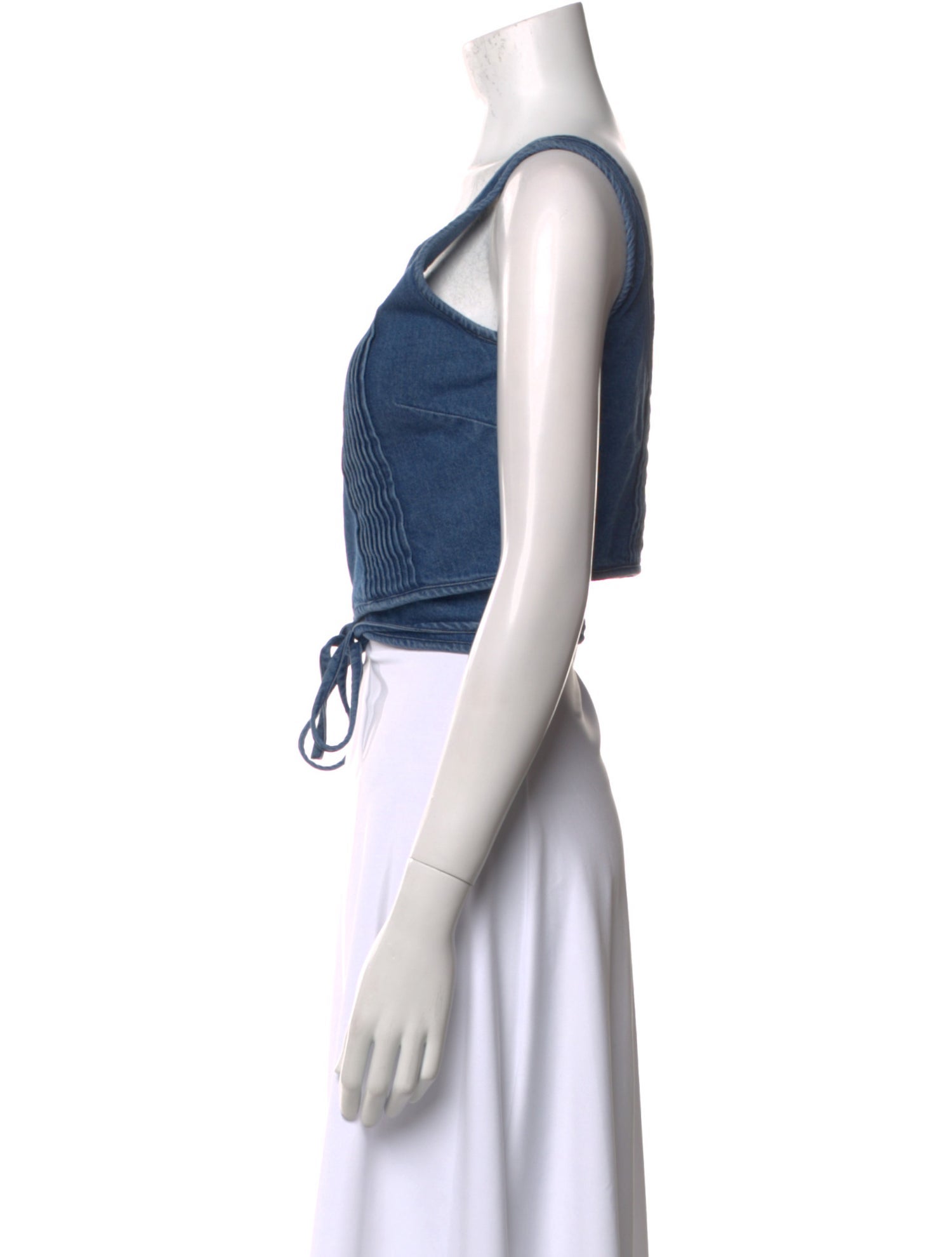 Merlette V-Neck Sleeveless Crop Top