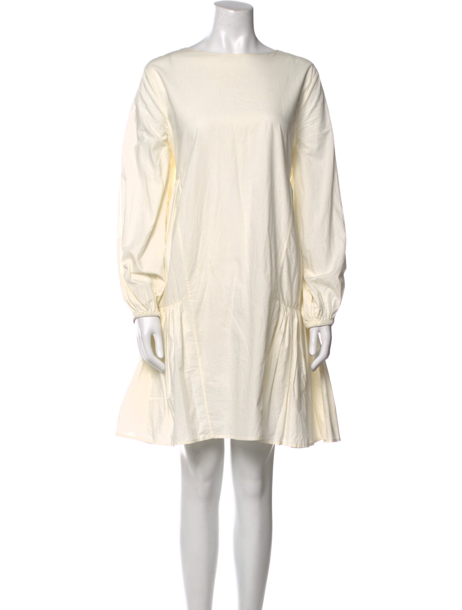 Merlette Bateau Neckline Mini Dress