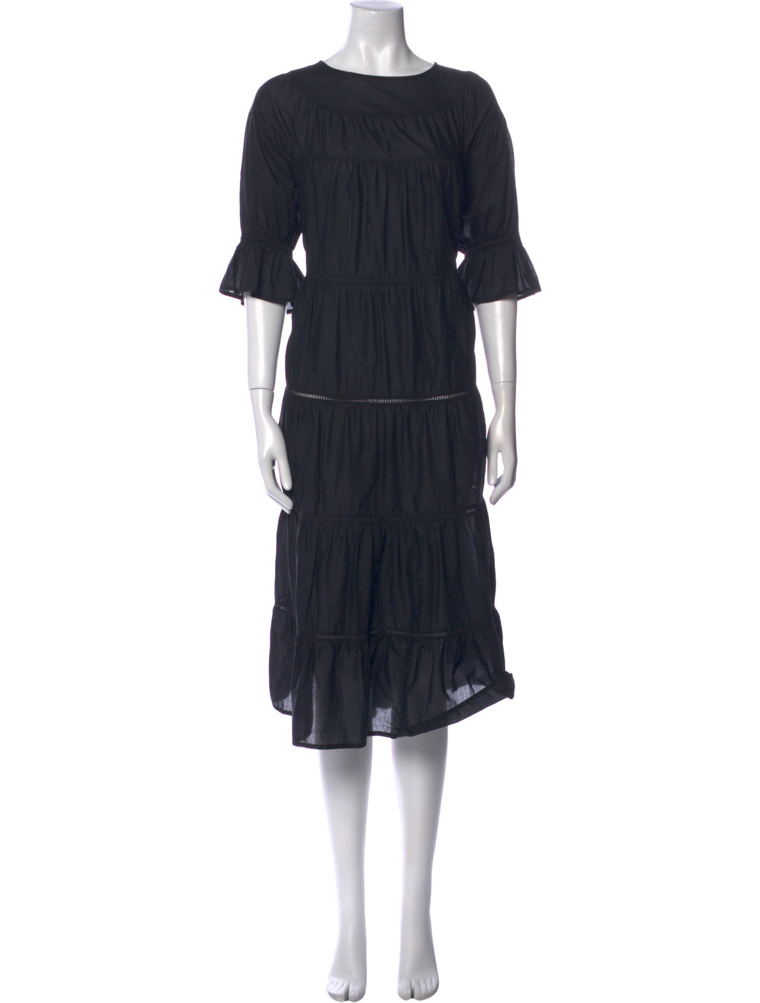 Merlette Bateau Neckline Midi Length Dress