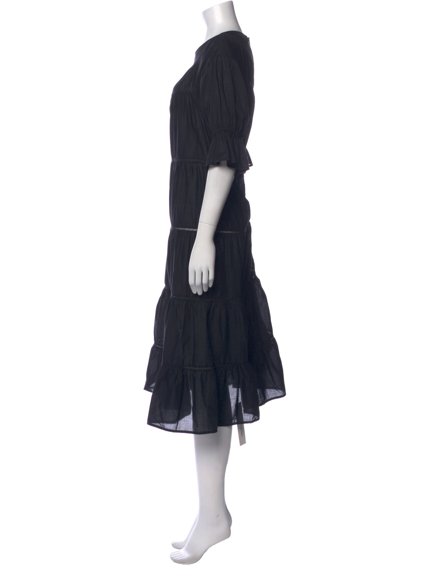 Merlette Bateau Neckline Midi Length Dress