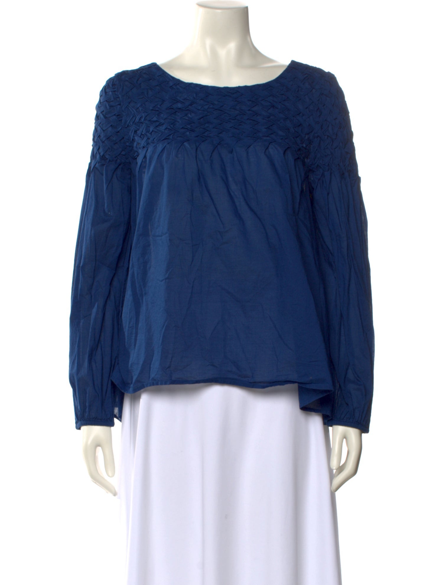 Merlette Bateau Neckline Long Sleeve Blouse