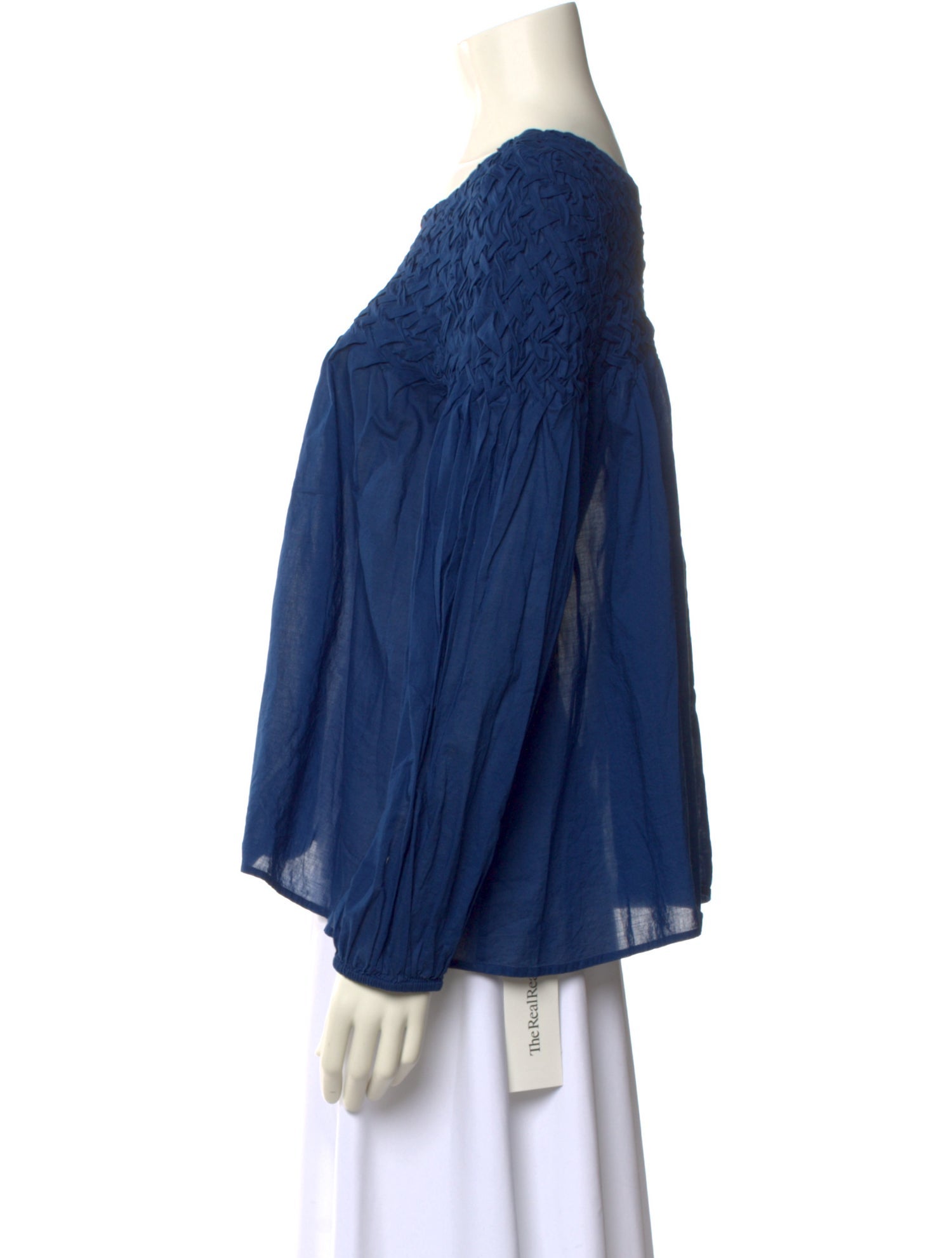 Merlette Bateau Neckline Long Sleeve Blouse