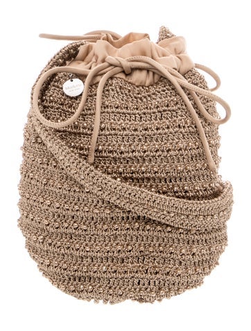 Pre-owned Merlette Bucket Bag In Neutrals