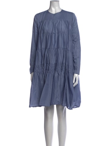 Pre-owned Merlette V-neck Mini Dress In Blue