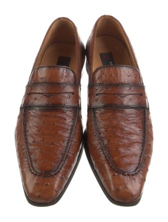 Mezlan Ostrich Monk Straps