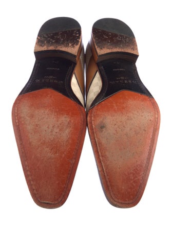 Mezlan Leather Plaid Print Spectators