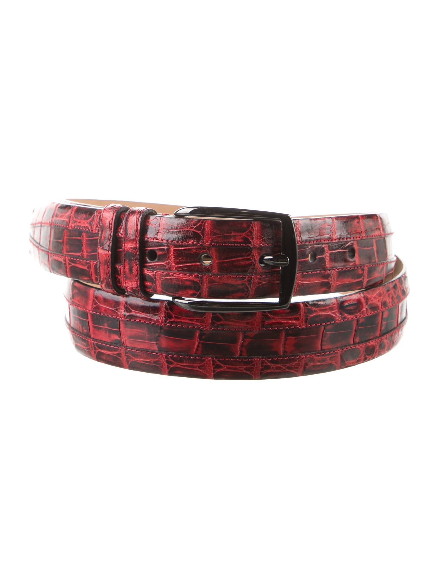 Mezlan Crocodile Waist Belt
