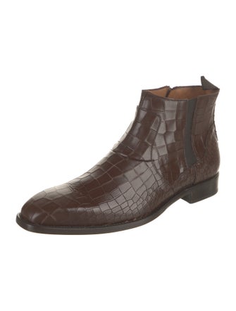 Mezlan Leather Chelsea Boots