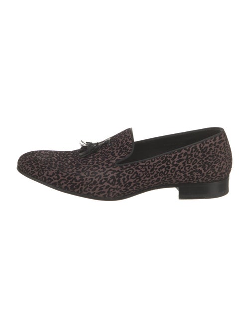 Mezlan Velvet Animal Print Loafers