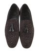 Mezlan Velvet Animal Print Loafers