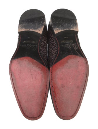 Mezlan Velvet Animal Print Loafers