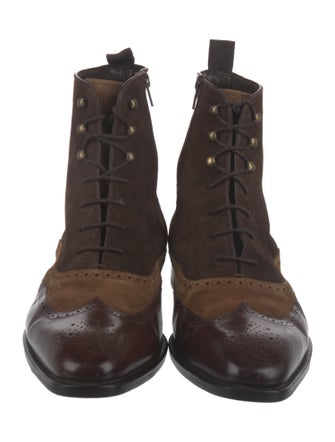 Mezlan Leather Lace-Up Boots