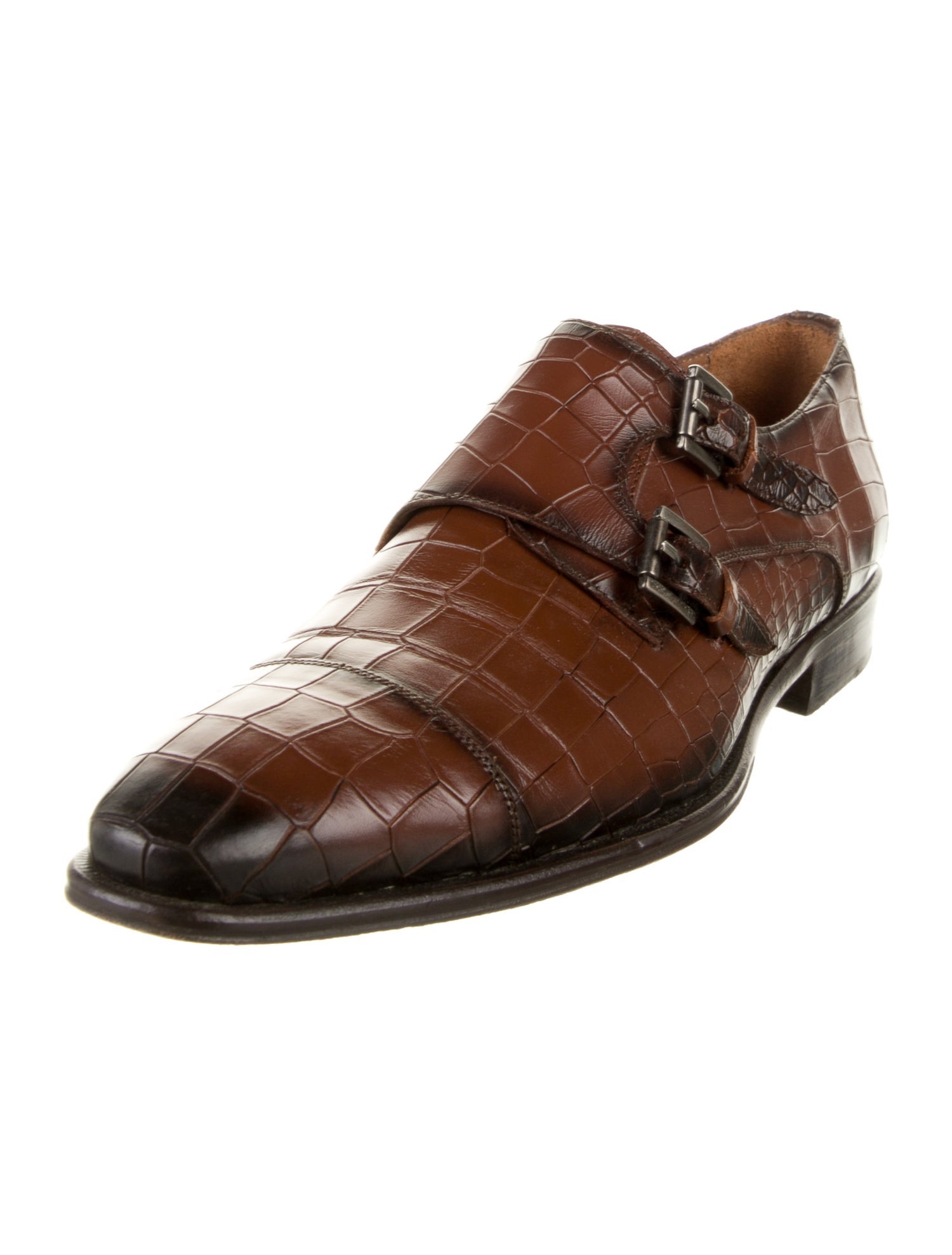 Mezlan Leather Monk Straps