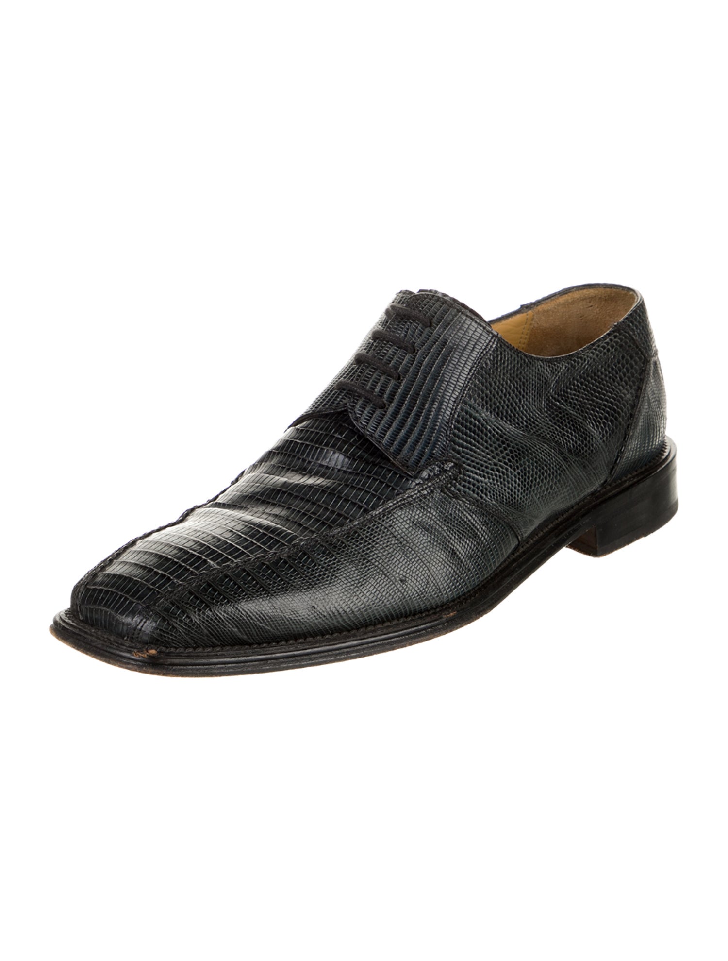 Mezlan Lizard Derby Shoes