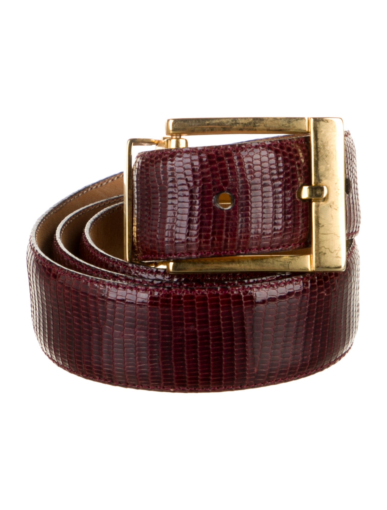 Mezlan Embossed Leather Waist Belt