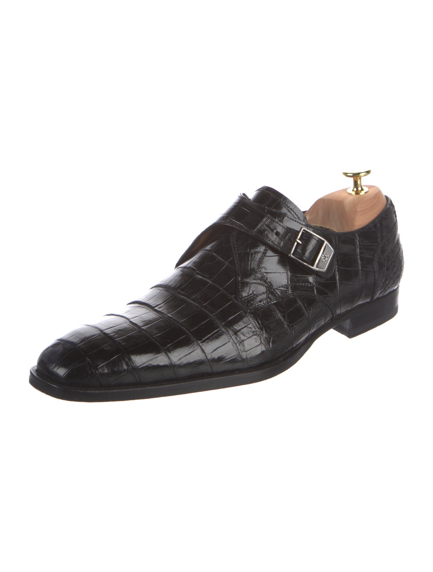 Mezlan Alligator Monk Straps