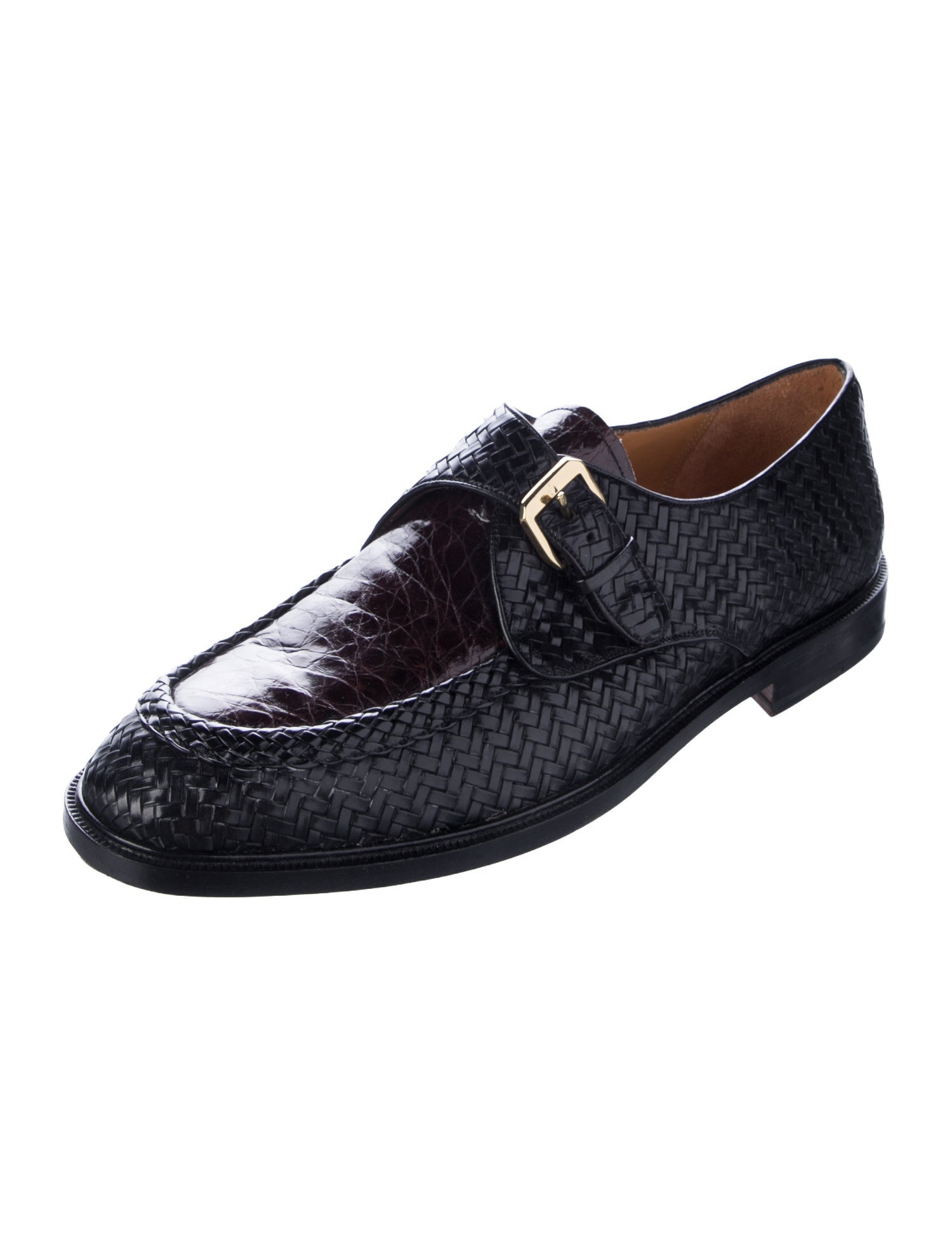 Mezlan Leather Monk Straps