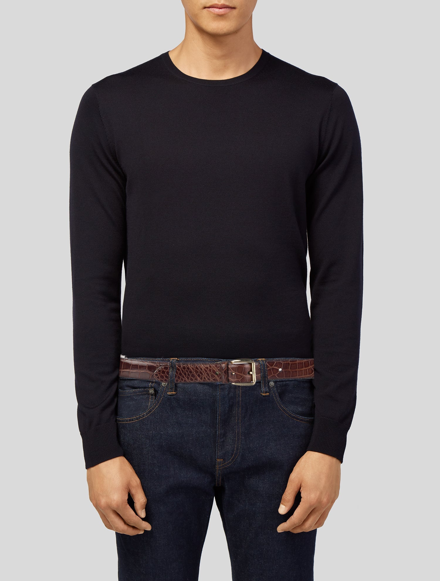 Mezlan Alligator Waist Belt