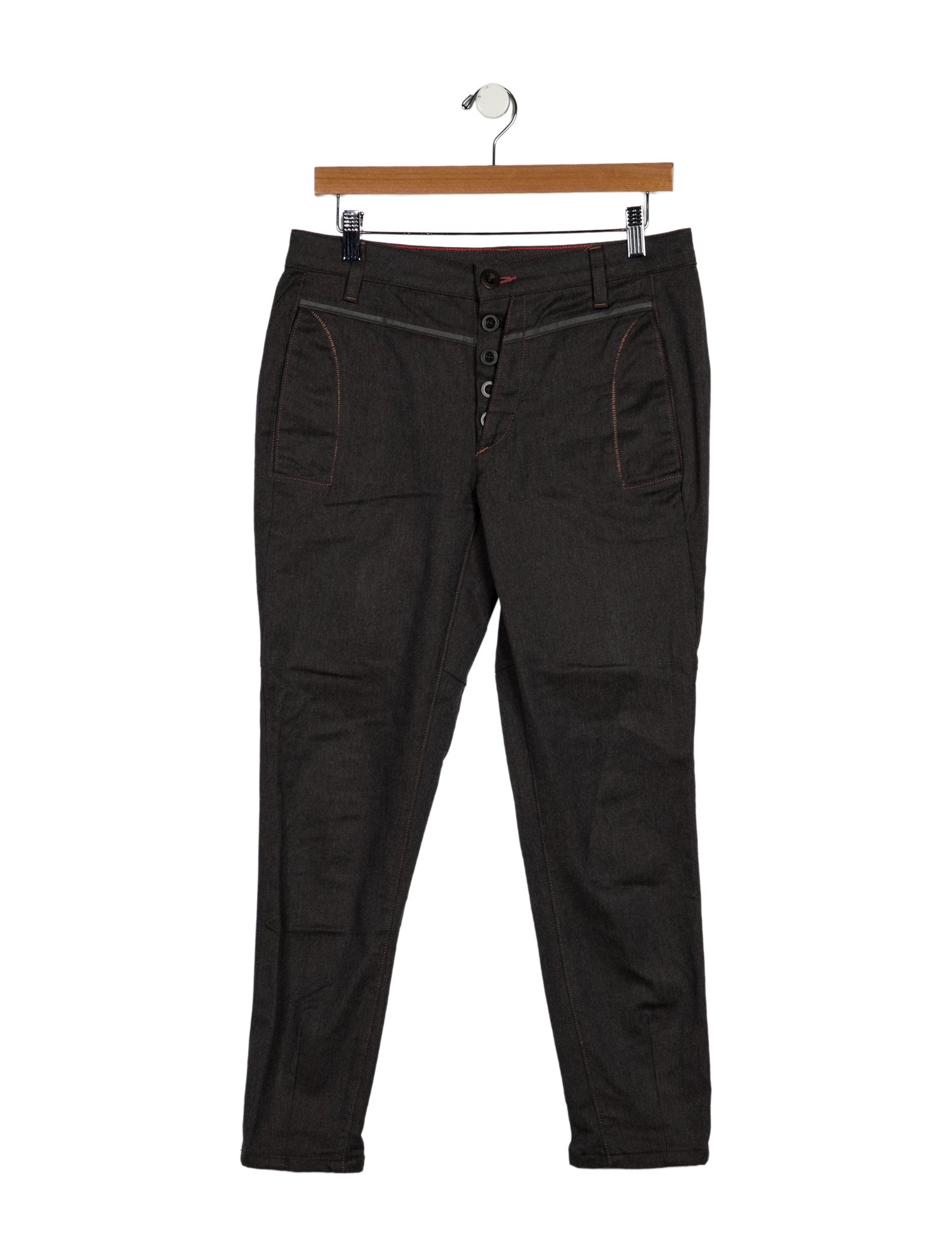 Marithé + François Girbaud Mid-Rise Straight Leg Jeans