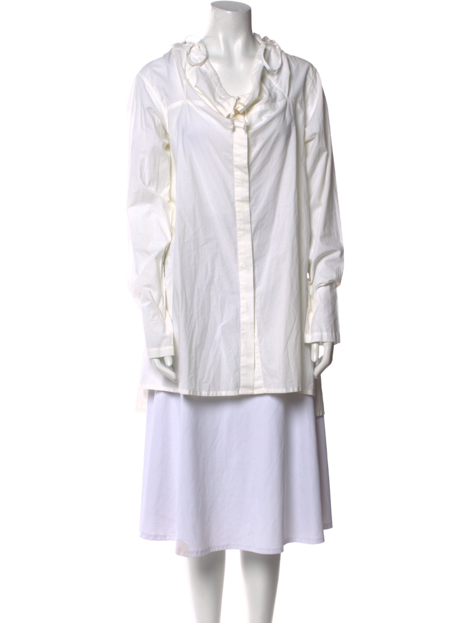 Marithé + François Girbaud Vintage Cowl Neck Tunic