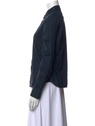 Marithé + François Girbaud Long Sleeve Button-Up Top