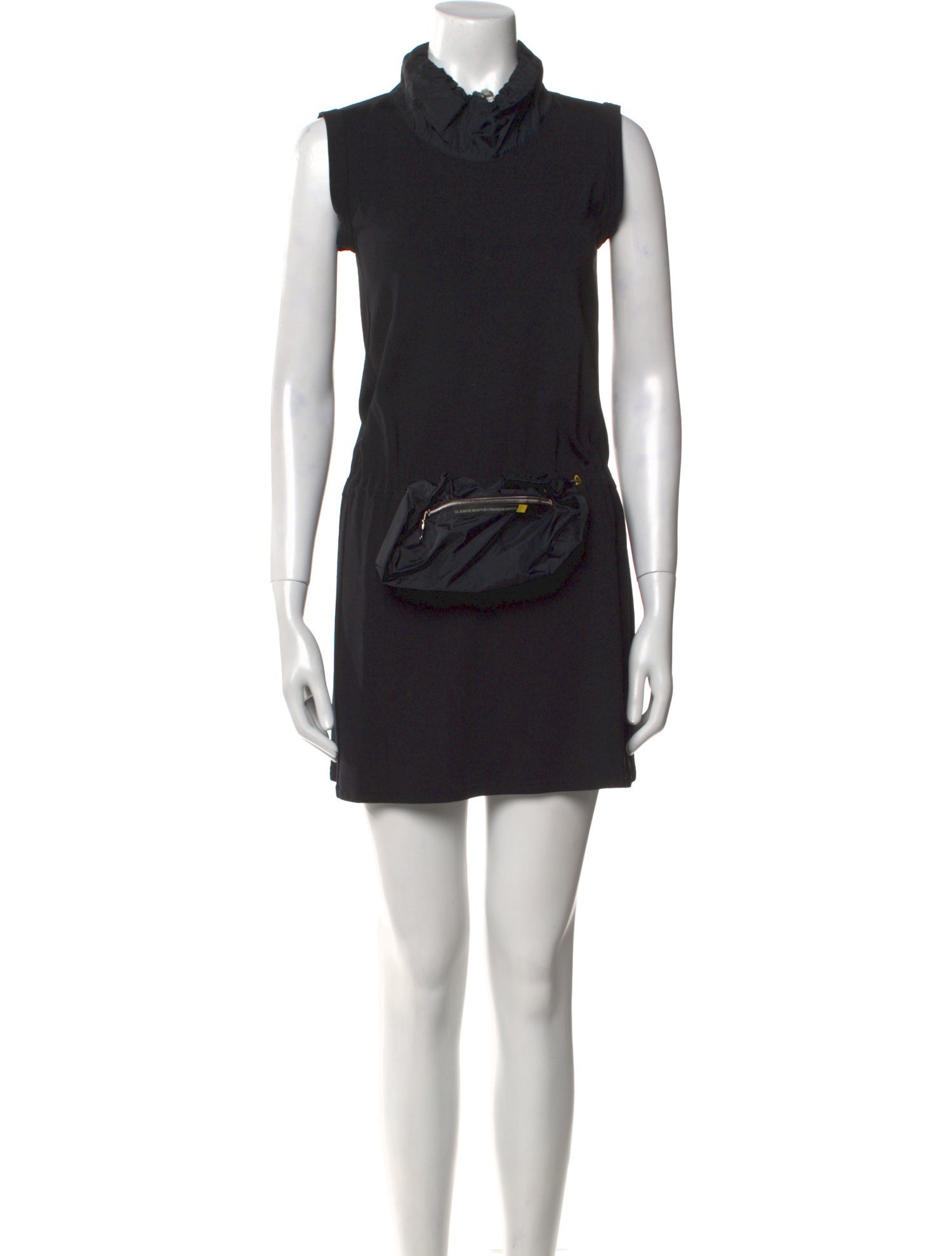 Marithé + François Girbaud Mock Neck Mini Dress