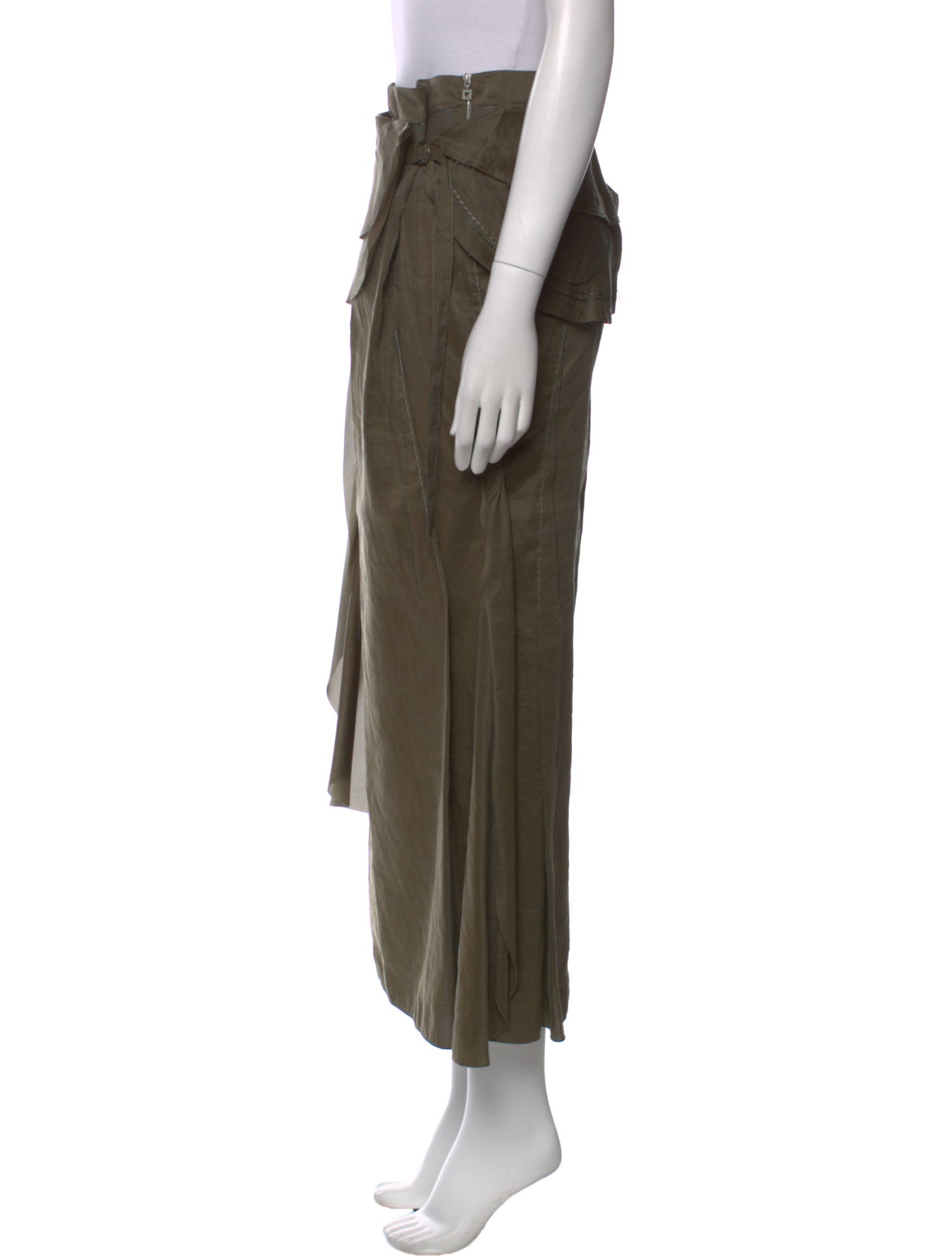 Marithé + François Girbaud Linen Long Skirt