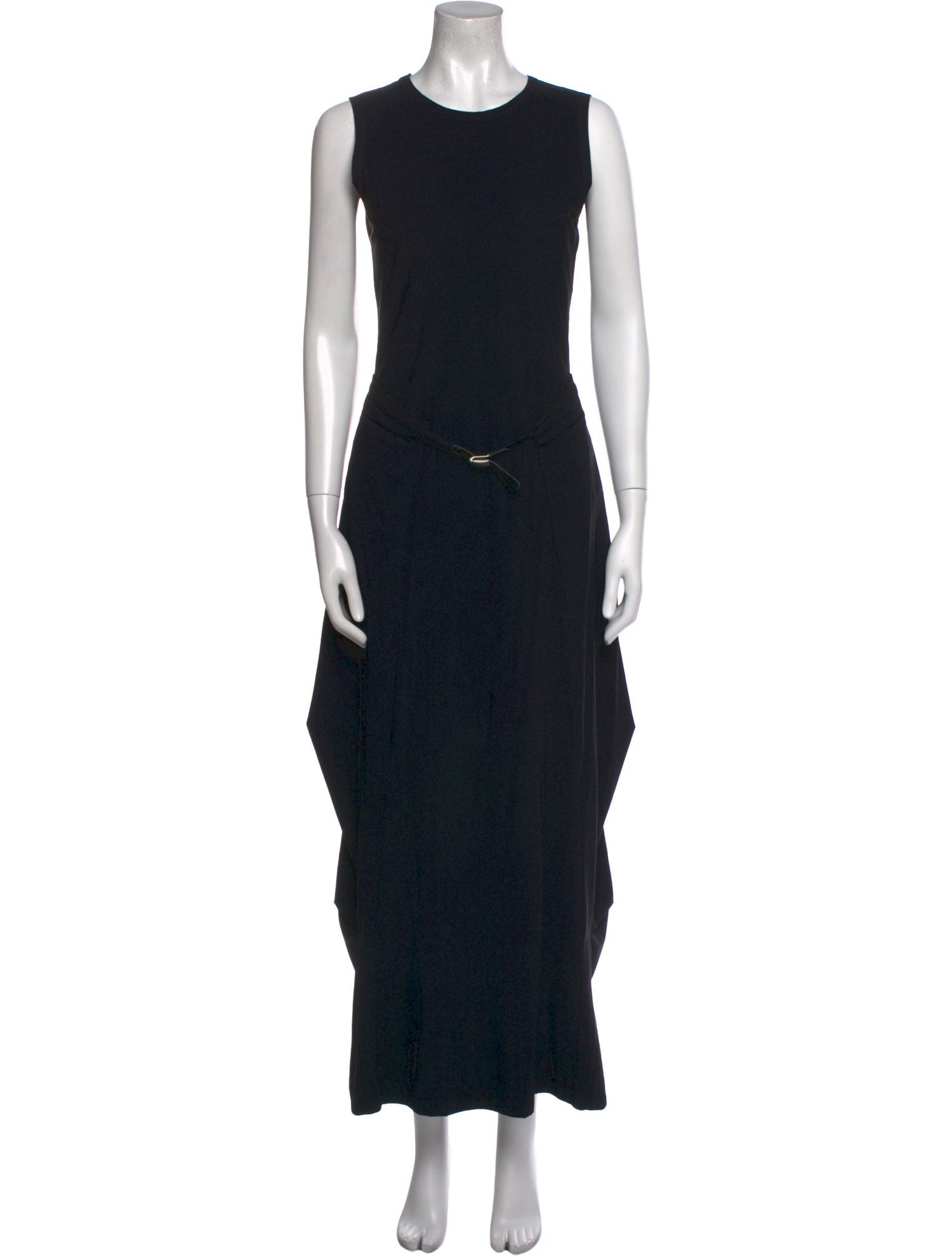 Marithé + François Girbaud Crew Neck Long Dress