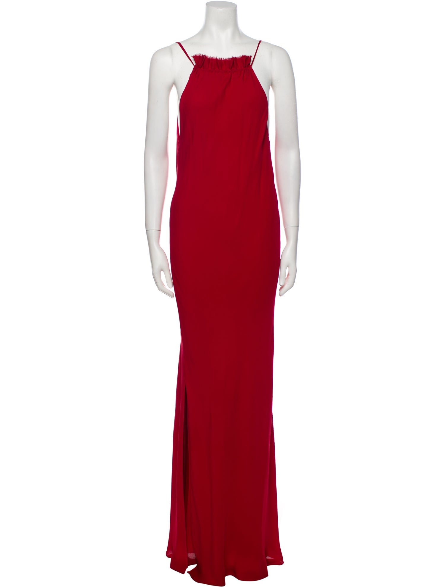 Michelle Farmer Square Neckline Long Dress