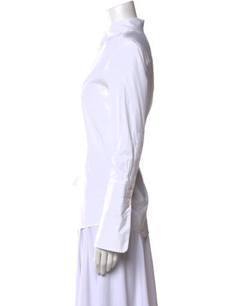 Michelle Farmer Long Sleeve Button-Up Top