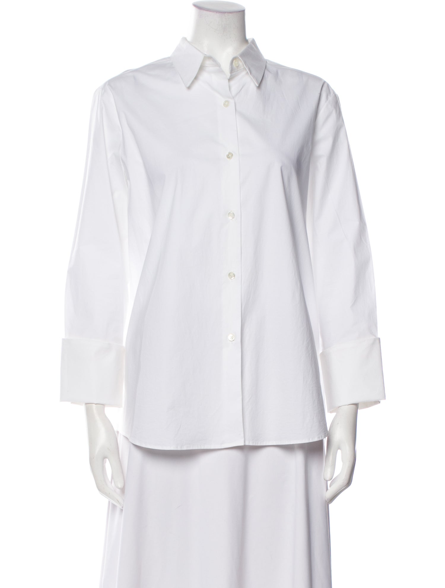 Michelle Farmer Three-Quarter Sleeve Button-Up Top