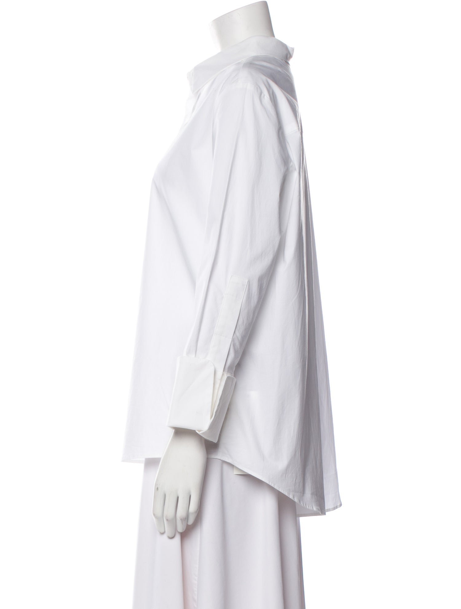 Michelle Farmer Three-Quarter Sleeve Button-Up Top