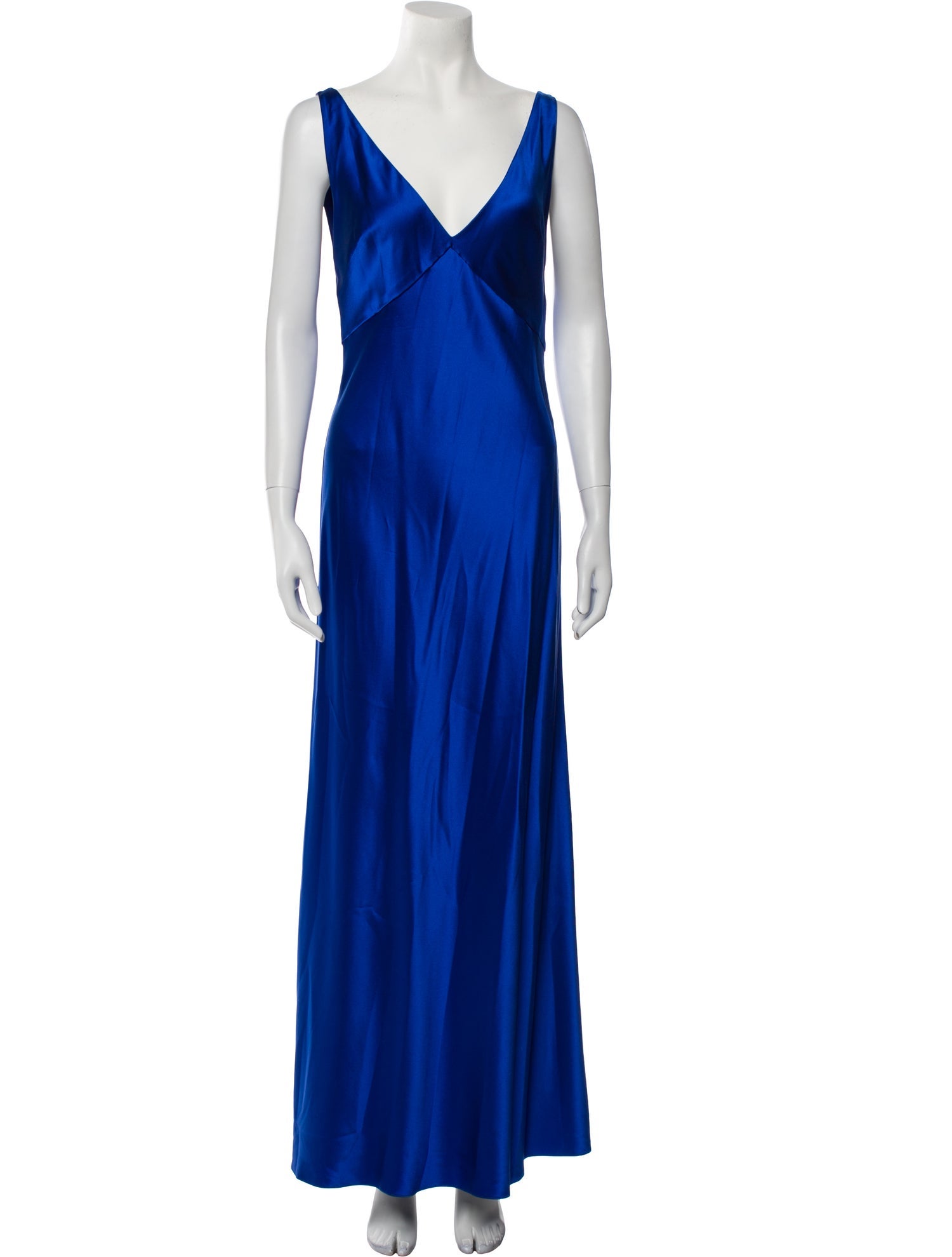 Michelle Farmer V-Neck Long Dress