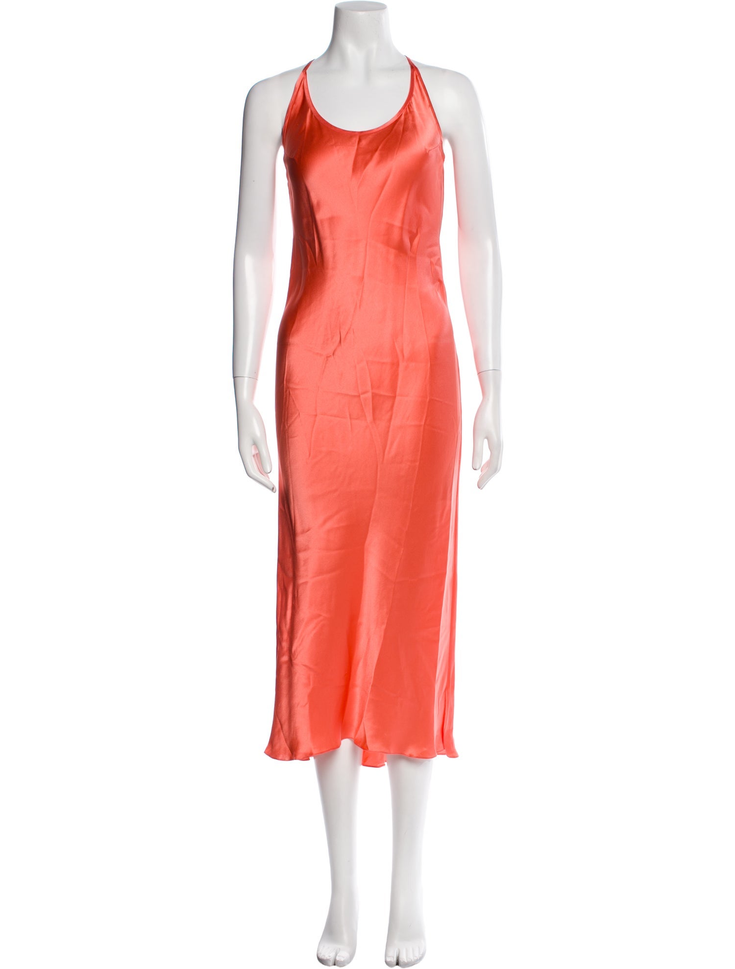 Michelle Farmer Scoop Neck Long Dress