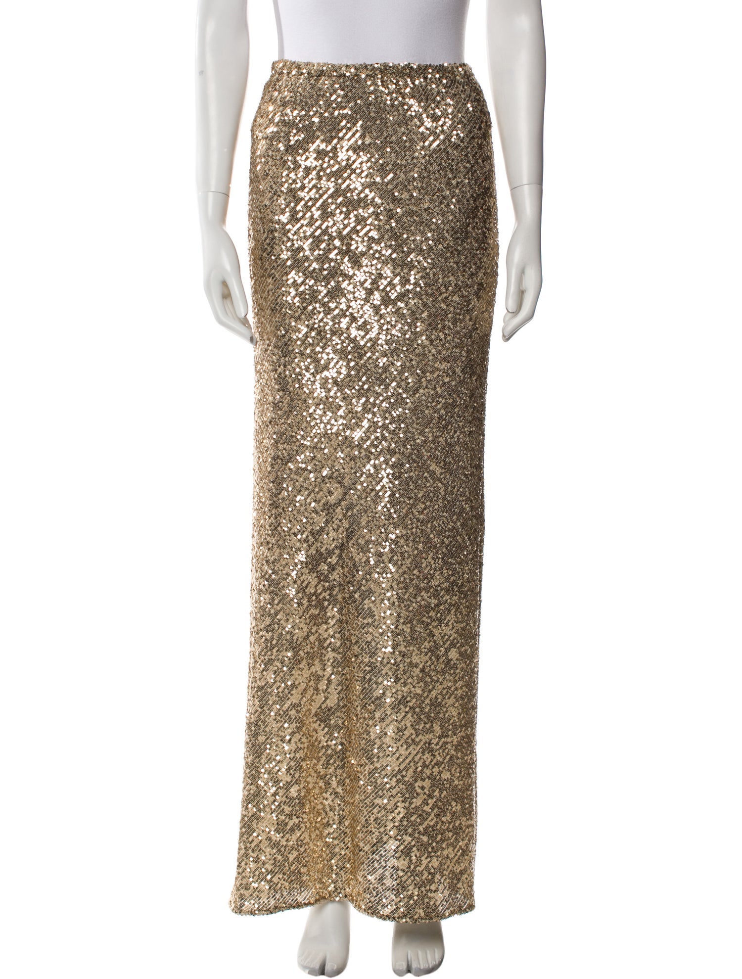 Michelle Farmer Sequin Long Skirt