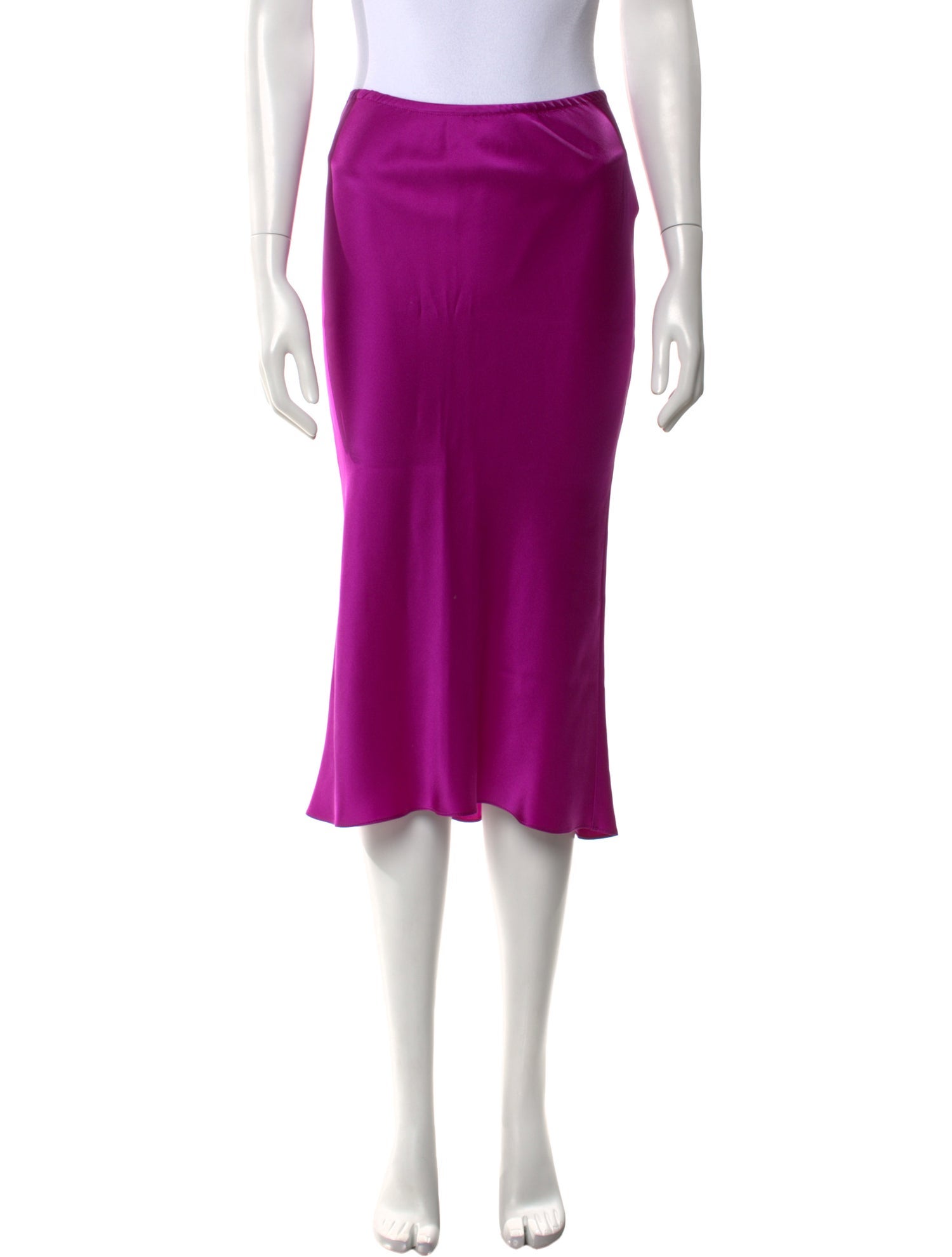 Michelle Farmer Silk Midi Length Skirt