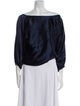 Michelle Farmer Silk Bateau Neckline Blouse
