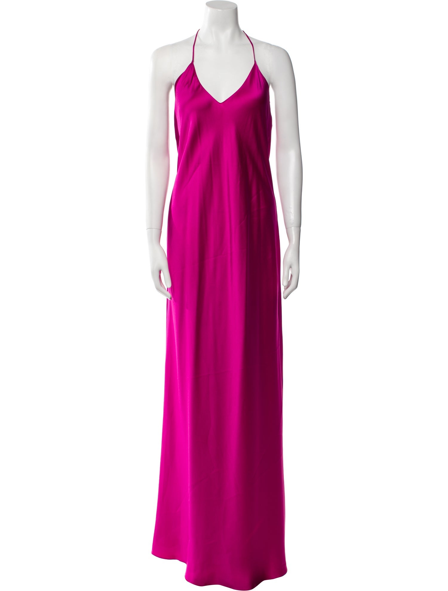 Michelle Farmer Halterneck Long Dress