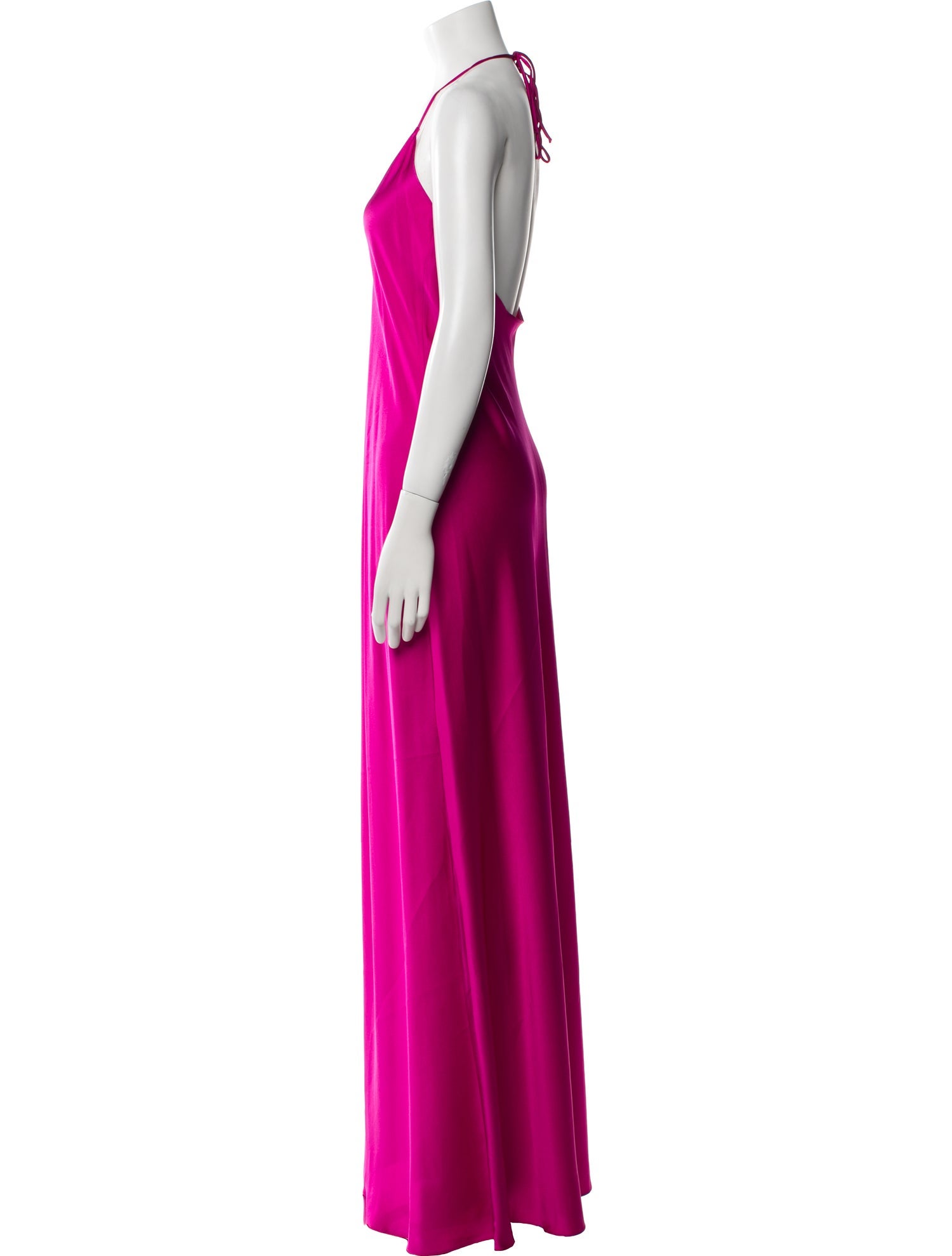 Michelle Farmer Halterneck Long Dress