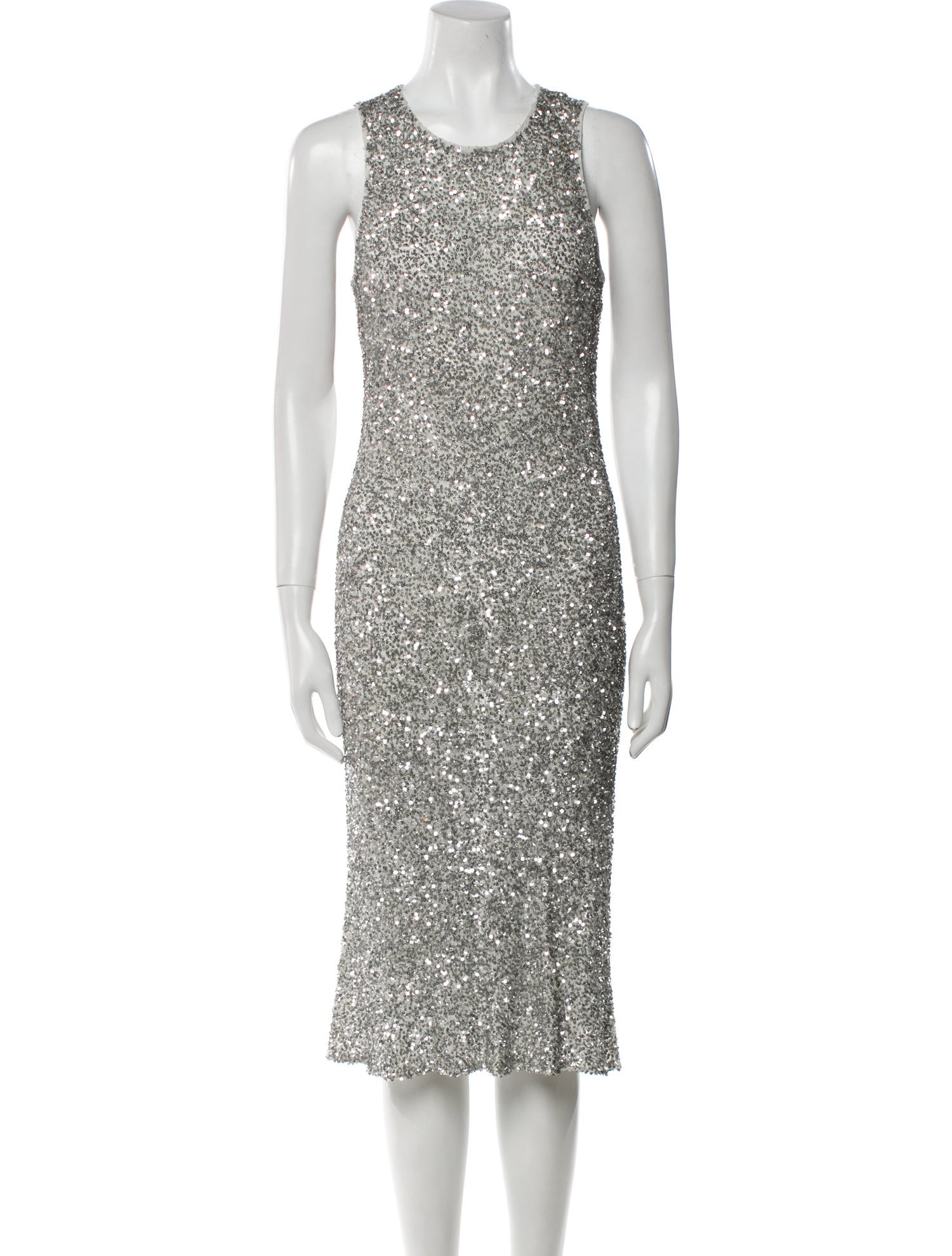 Michelle Farmer Sequin Midi Length Dress