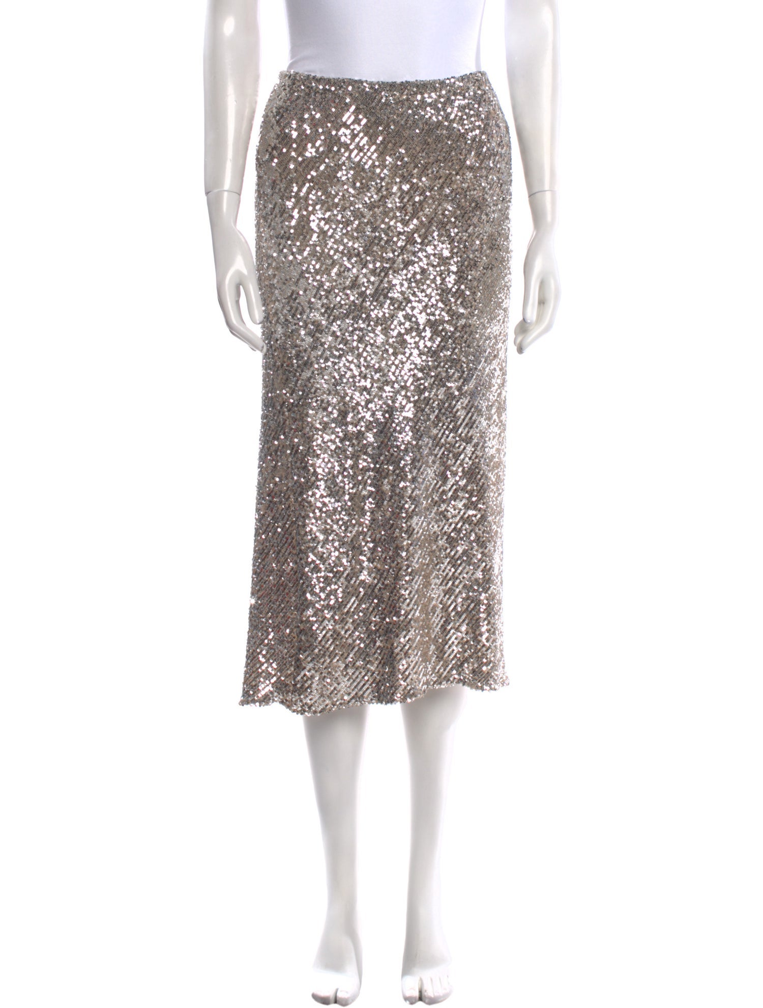 Michelle Farmer Sequin Knee-Length Skirt