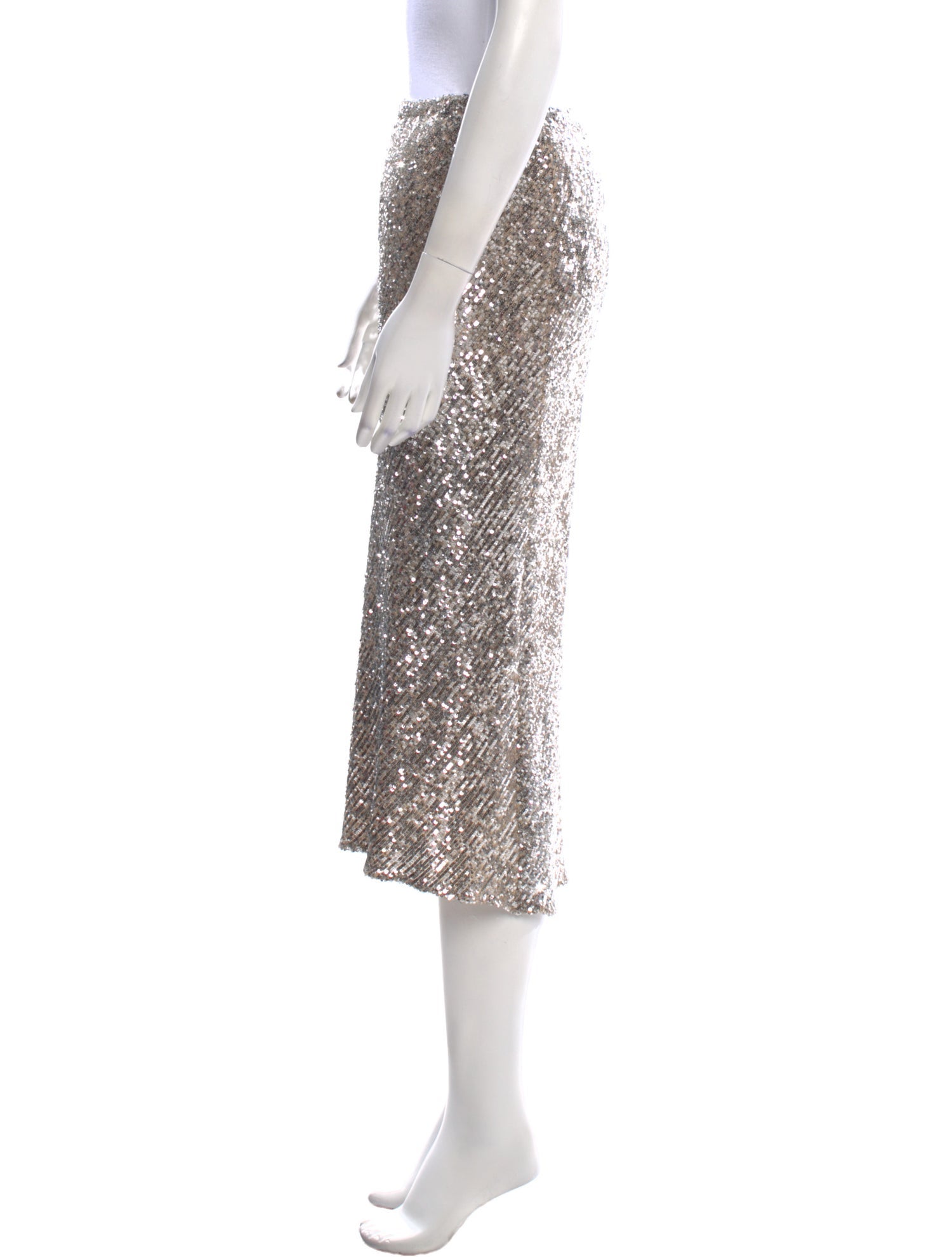 Michelle Farmer Sequin Knee-Length Skirt